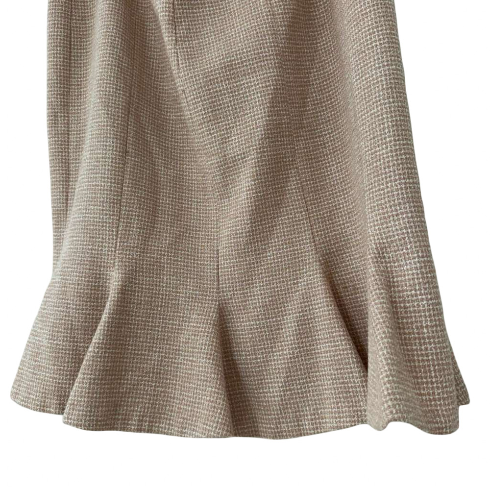 Maggy London Petites Pink Vintage Tweed Lace Trim Skirt Suit Blazer Y2K sz 10 P - Picture 10 of 16